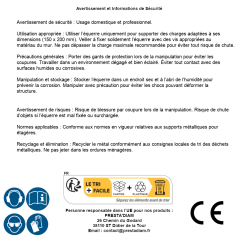 Équerre d’Étagère 150x200 mm - Acier Résistant - Support Solide et Durable - BGS