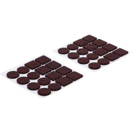 Jeu de Protections Antidérapants Marrons - 32 Pièces - Sécurité et Stabilité - - BGS