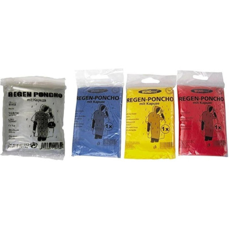 Poncho Imperméable Taille Universelle - Léger et Compact - Protection Pluie Efficace - D-Work