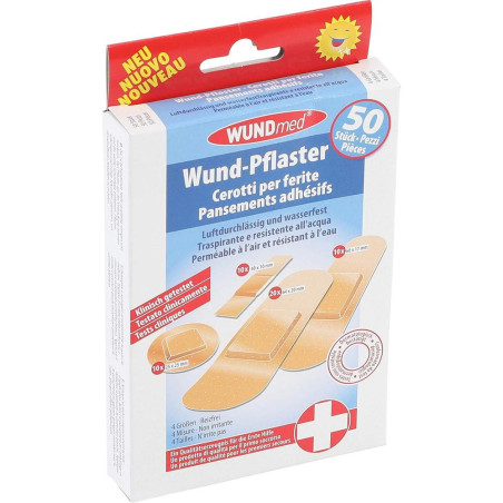 Boîte de Pansements 50 pcs - Protection et Soins Rapides, Plastique - D-Work