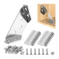 Jeu d Équerres 180 pcs - Acier, Précision et Polyvalence - Pro - D-Work Jeu d Équerres 180 pcs - Acier, Précision et Polyvalence - Pro - D-Work