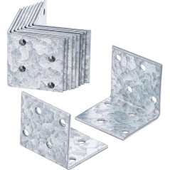 Connecteur d’Angle 10 Pièces 40x40x40 mm - Résistant et Pratique pour Assemblage - BGS