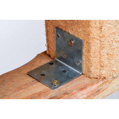 Connecteur d’Angle 40x40x40 mm - Acier, 2 mm d Épaisseur - Assemblage Solide et Précis - BGS
