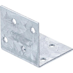 Connecteur d’Angle 40x40x40 mm - Acier, 2 mm d Épaisseur - Assemblage Solide et Précis - BGS