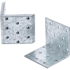 Connecteur d’Angle 4 Pièces 60x60x60 mm - Résistant et Pratique pour Assemblage d Éléments - BGS