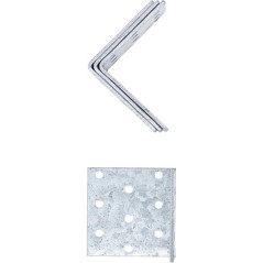 Connecteur d’Angle 4 Pièces 60x60x60 mm - Résistant et Pratique pour Assemblage d Éléments - BGS