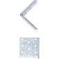 Connecteur d’Angle 4 Pièces 60x60x60 mm - Résistant et Pratique pour Assemblage d Éléments - BGS