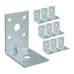 Connecteur d’Angle 4 Pièces 60x60x60 mm - Résistant et Pratique pour Assemblage d Éléments - BGS