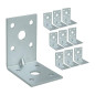 Connecteur d’Angle 4 Pièces 60x60x60 mm - Résistant et Pratique pour Assemblage d Éléments - BGS