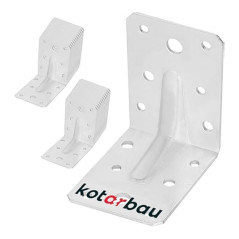 Connecteur d’Angle 4 Pièces 60x60x60 mm - Résistant et Pratique pour Assemblage d Éléments - BGS