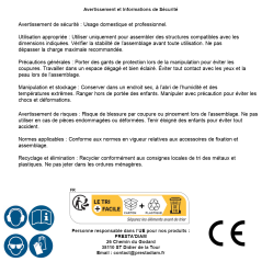 Connecteur d’Angle 4 Pièces 60x60x60 mm - Résistant et Pratique pour Assemblage d Éléments - BGS