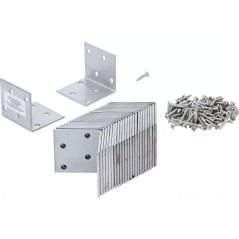 Connecteur d Angle avec Bourrelet 105x105x90x3 mm - Renforcé pour Assemblage Solide - BGS
