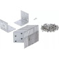 Connecteur d Angle avec Bourrelet 105x105x90x3 mm - Renforcé pour Assemblage Solide - BGS