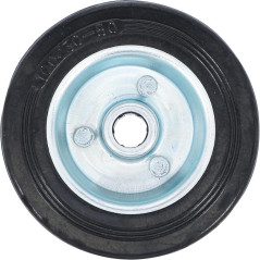 Roue Pleine en Caoutchouc Ø100 mm - Jantes en Acier - Résistante et Durable - BGS