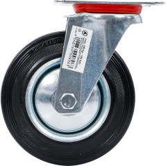 Roulette de Direction Ø125 mm - Socle à Visser - Robuste et Maniable - BGS