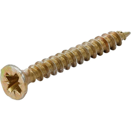 Vis Multifonctions Cruciforme PZ2 3,5x30 mm - Lot de 250 Pièces - Acier Résistant et Polyvalent - BGS