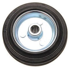 Roue Pleine en Caoutchouc Ø100 mm - Jantes en Acier - Résistante et Durable - BGS