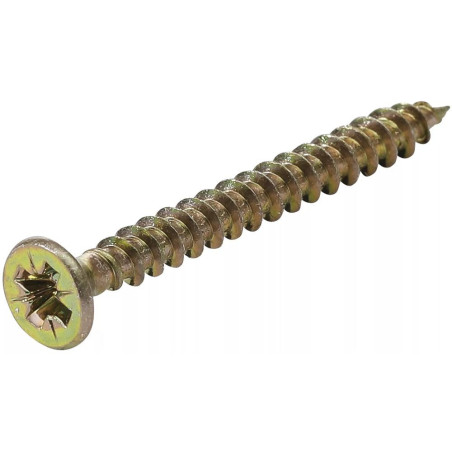 Vis Multifonctions Cruciforme PZ2 3,5x35 mm - Lot de 200 Pièces - Acier Résistant et Polyvalent - BGS