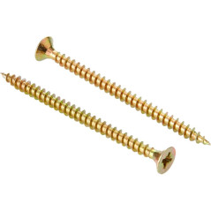 Vis Multifonctions Cruciforme PZ2 4x60 mm - Lot de 100 Pièces - Acier Résistant et Polyvalent - BGS