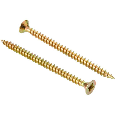 Vis Multifonctions Cruciforme PZ2 4 x 60 mm - pcs, Acier Résistant et Polyvalent, Pro - D-Work
