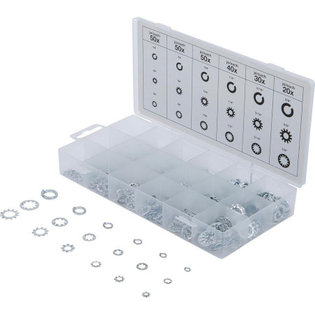 Assortiment de Rondelles 720 pcs - Acier, D.11 mm - Ep. 3,2 mm - Usage Polyvalent et Résistant - D-Work