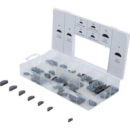 Assortiment de Clavettes 80 pcs - Fixation et Assemblage Fiables, Acier, Variées - D-Work