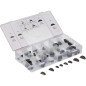 Assortiment de Clavettes 80 pièces - Acier, Dimensions Variées - Fixation et Assemblage Fiables - BGS