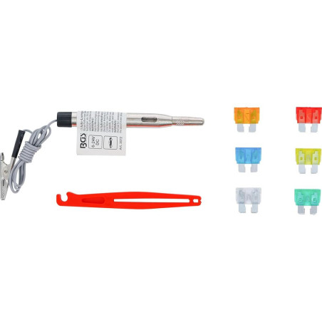 Assortiment de Fusibles Standard 92 Pièces - Largeur 11,2 cm, Hauteur 3,2 cm, Profondeur 22,8 cm - Sécurité et Protection - BGS