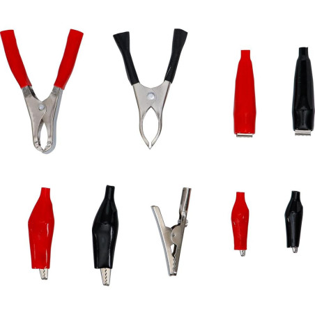 Assortiment de Pinces Crocodiles 28 pcs - Acier, Compact et Pratique, Zones Difficiles - D-Work