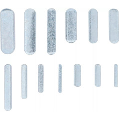 Assortiment de Clavettes 60 pièces - Acier, Dimensions Variées - Fixation et Assemblage Sécurisés - BGS