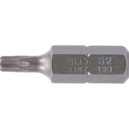 Embout T20 Torx 8 mm x 30 mm - Profil T, Haute Précision - Acier - D-Work