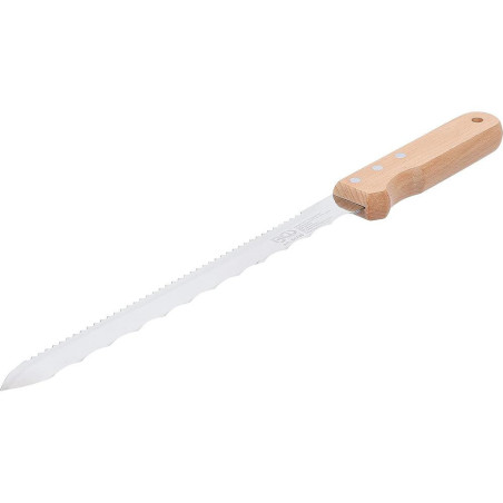 Couteau pour Découpe d Isolation 420 mm - Poignée en Bois - Précision et Confort d Utilisation - D-Work