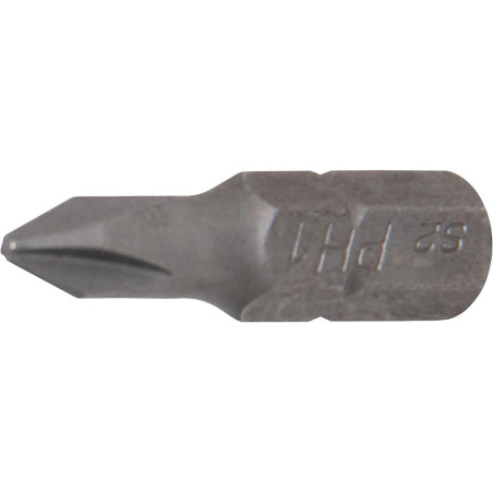 Embout Cruciforme PH1 6,3 mm - L. 25 mm - Précision et Fiabilité, Acier - D-Work
