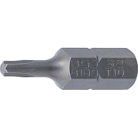 Embout Torx T10 25 mm - 6,3 mm (1/4 ) Profil T - Précision et Compatibilité - BGS