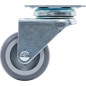 Roulette Double de Direction D.50 mm - Acier, Polyuréthane - Maniabilité et Robustesse - D-Work