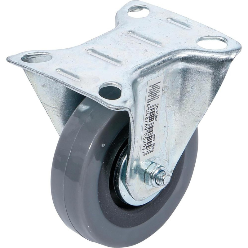 Roue Fixe Ø75 mm - Socle à Visser - Résistante et Pratique pour Mobilité Facile - BGS