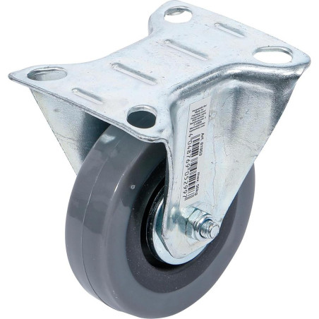 Roue Fixe Ø75 mm - Socle à Visser - Résistante et Pratique pour Mobilité Facile - BGS
