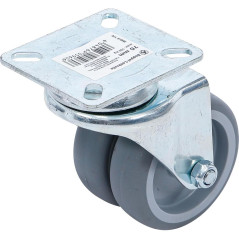 Roulette Double de Direction Ø75 mm - Résistante et Maniable - BGS