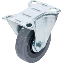 Roue Fixe Ø75 mm - Socle à Visser - Résistante et Pratique pour Mobilité Facile - BGS