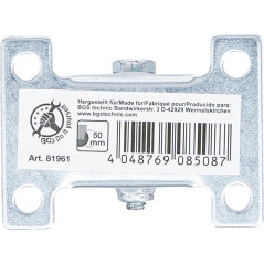 Roue Fixe Caoutchouc Ø50 mm - Socle à Visser - Résistante et Pratique - BGS