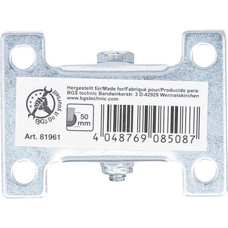Roue Fixe Caoutchouc Ø50 mm - Socle à Visser - Résistante et Pratique - BGS