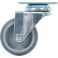 Roulette Double de Direction D.75 mm - Résistante et Maniable, Acier - D-Work