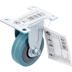 Roue Fixe Caoutchouc Ø50 mm - Socle à Visser - Résistante et Pratique - BGS