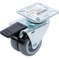 Roulette Double de Direction avec Frein Ø 50 mm - - Maniabilité et Sécurité - BGS