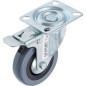Roue Fixe Ø75 mm - Socle à Visser - Résistante et Pratique pour Mobilité Facile - BGS
