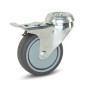 Roulette Double de Direction D.75 mm - Résistante et Maniable, Acier - D-Work