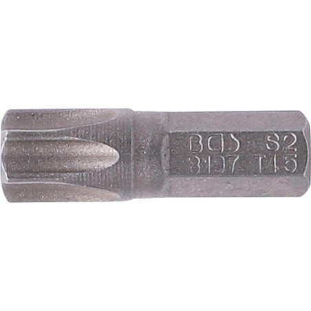 Embout Torx T45 6,3 mm (1/4) - L. 25 mm - Précision et Durabilité, Acier, Pro - D-Work