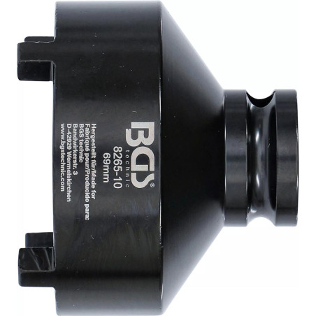 Douille à Ergots Dent Extérieure 69 mm - Acier KM8 - Précision et Robustesse - BGS