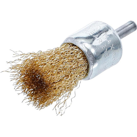 Brosse en Fil d'Acier Laitonnée D. 25 mm - Résistante et Durable - D-Work
