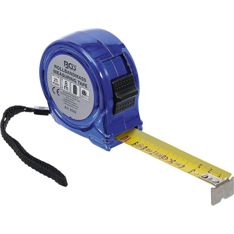 m Ruban 8 m x 25 mm - Précision et Robustesse, Acier, Pro - D-Work m Ruban 8 m x 25 mm - Précision et Robustesse, Acier, Pro - D-Work